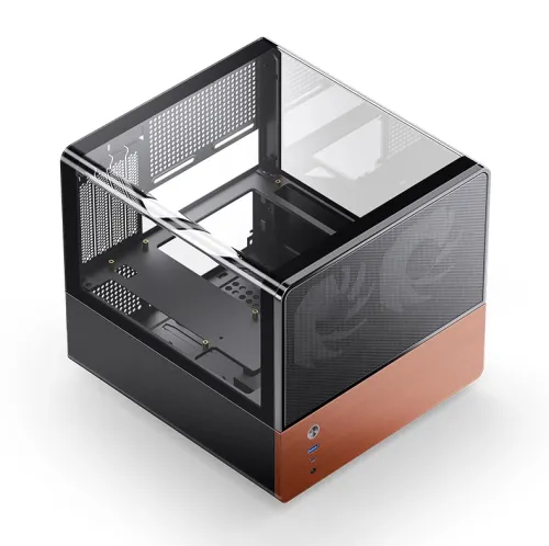 Case JONSBO V12 Black – M-ATX/ ITX| GPU 260mm| Kính 270°